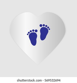 Heart with feet