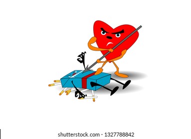 heart fights cigarettes