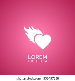 heart fire icon