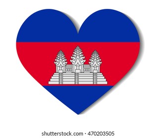 heart flag cambodia
