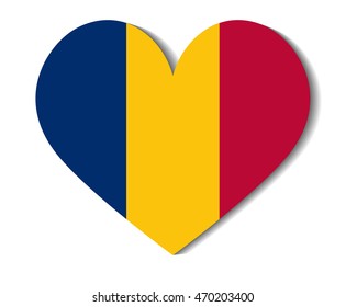 heart flag chad