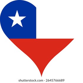 Heart Flag Chile, Heart Chile Flag