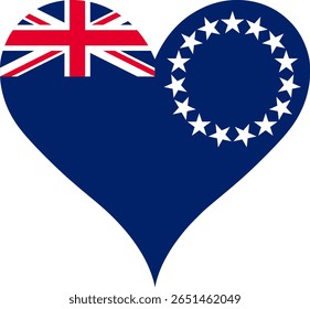 Heart Flag Cook Islands, Heart Cook Islands Flag