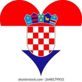 Bandeira do Coração Croácia, Bandeira do Coração Croácia