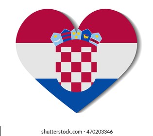 heart flag croatia
