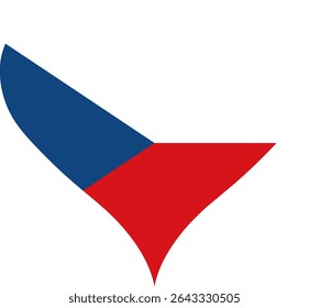 Heart Flag Czech Republic, Heart Czech Republic Flag
