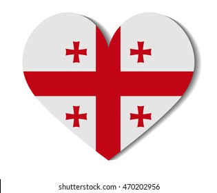 heart flag georgia