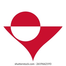 Heart Flag Greenland, Heart Greenland Flag