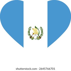 Heart Flag Guatemala, Heart Guatemala Flag