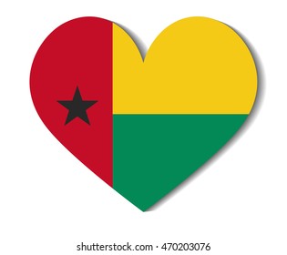 heart flag guinea bissau