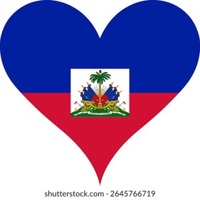 Heart Flag Haiti, Heart Haiti Flag