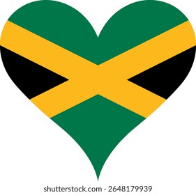 Heart Flag Jamaica, Heart Jamaica Flag