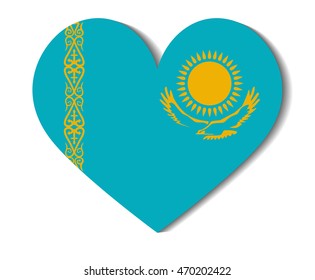 heart flag kazakhstan