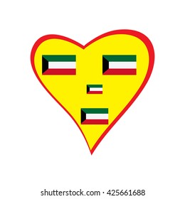 Heart, and the flag of Kuwait.