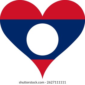 Heart Flag Laos, Heart Laos Flag