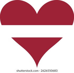 Heart Flag Latvia, Heart Latvia Flag