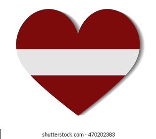 heart flag latvia