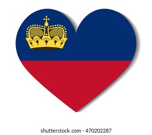 heart flag liechtenstein
