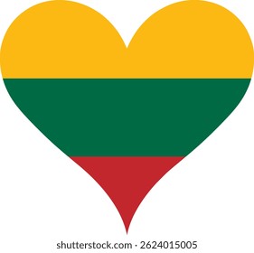 Heart Flag Lithuania, Heart Lithuania Flag