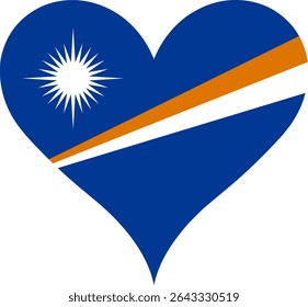 Bandeira do Coração Ilhas Marshall, Bandeira das Ilhas Marshall do Coração