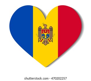 heart flag moldova