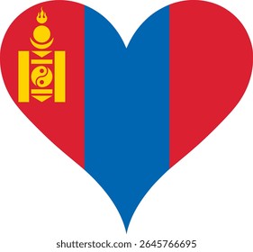 Heart Flag Mongolia, Heart Mongolia Flag