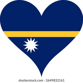 Heart Flag Nauru, Heart Nauru Flag