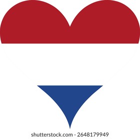 Heart Flag Netherlands, Heart Netherlands Flag