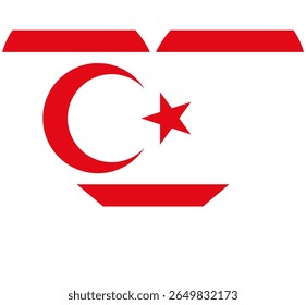 Heart Flag Northern Cyprus, Heart Northern Cyprus Flag