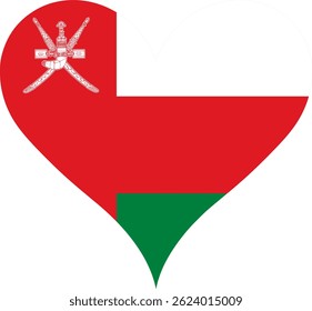 Heart Flag Oman, Heart Oman Flag