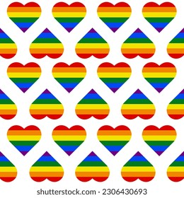 heart flag pattern in lgbt community style