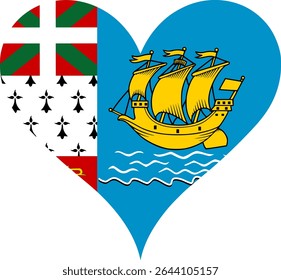 Bandeira do Coração São Pedro e Miquelon, Coração São Pedro e Miquelon Bandeira