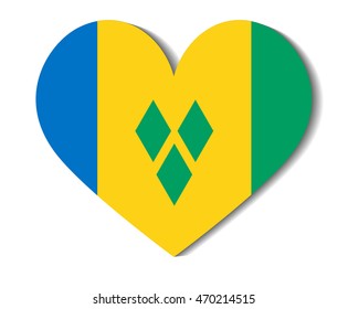 heart flag saint vincent