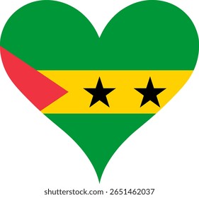 Bandeira do Coração São Tomé e Príncipe, Bandeira do Coração São Tomé e Príncipe