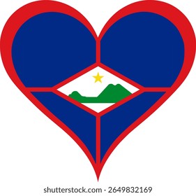Heart Flag Sint Eustatius, Heart Sint Eustatius Flag