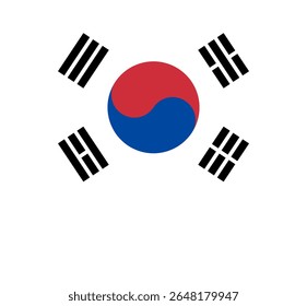 Bandeira do Coração Coreia do Sul, Bandeira do Coração Coreia do Sul