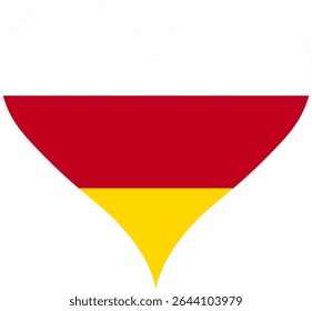 Bandeira do Coração Ossétia do Sul, Bandeira do Coração Ossétia do Sul