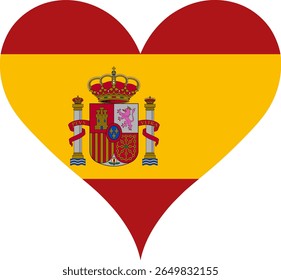 Heart Flag Spain, Heart Spain Flag