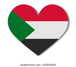 heart flag sudan