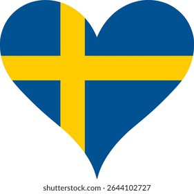 Heart Flag Sweden, Heart Sweden Flag