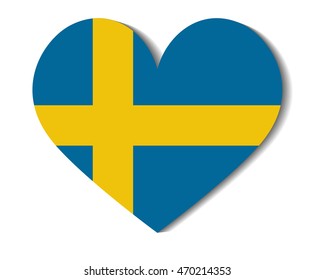 heart flag sweden