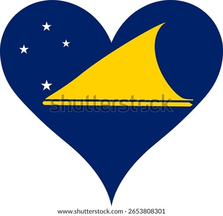 Heart Flag Tokelau, Heart Tokelau Flag