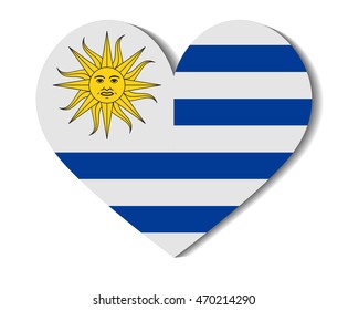 heart flag uruguay