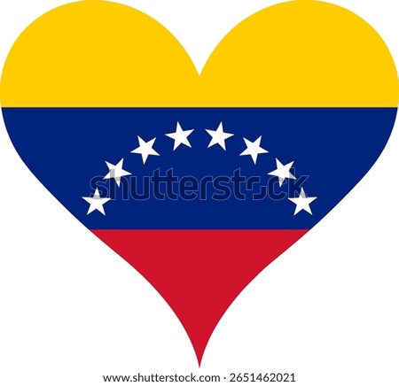 Heart Flag Venezuela, Heart Venezuela Flag