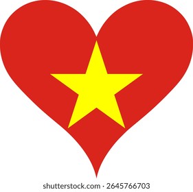 Heart Flag Vietnam, Heart Vietnam Flag