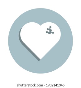 Icono de placa plana del corazón. Glifo simple, vector plano de iconos cardíacos para ui y ux, sitio web o aplicación móvil