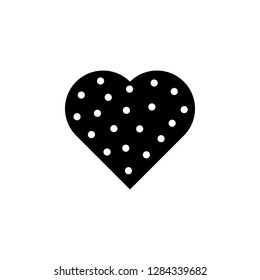 heart flat, circle icon. Element of Valentine's Day icon for mobile concept and web apps. Detailed heart flat, circle icon can be used for web and mobile