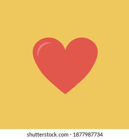 A heart. Flat design.Illustration.vector eps10