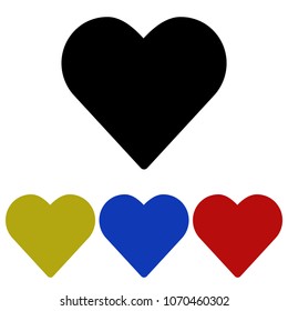 Heart flat icon