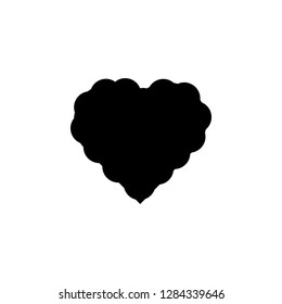 heart flat icon. Element of Valentine's Day icon for mobile concept and web apps. Detailed heart flat icon can be used for web and mobile